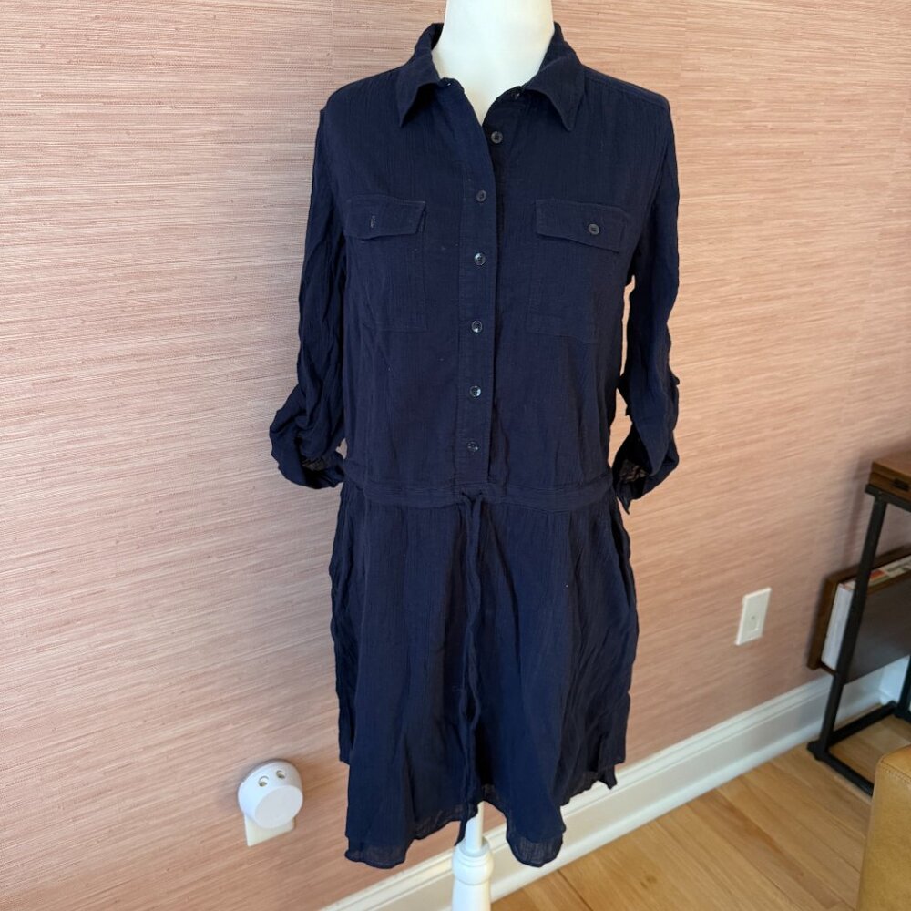 GAP Navy Button Up Dress